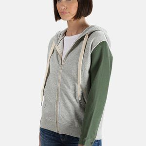 NSF~Gretchen Zip Up Hoodie in Heather Gray